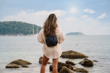 Logo trade liikelahja mainoslahja tuotekuva: Impact AWARE™ kiristysnauhareppu kierrätetystä denimistä