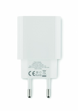 Logo trade liikelahja mainoslahja tuotekuva: USB-laturi EU