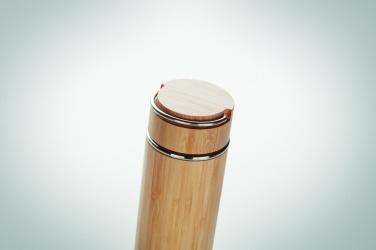 Logotrade mainoslahjat kuva: Bambu termospullo 400 ml TAMPERE