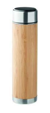 Logotrade mainoslahjat kuva: Bambu termospullo 480 ml PANAY