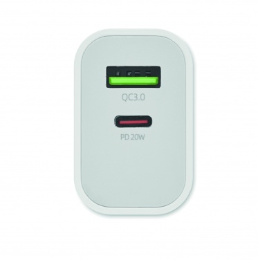 Logotrade mainostuotet kuva: USB-laturi EU-pistokeella