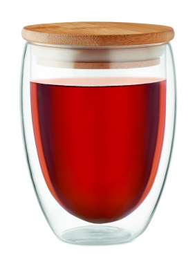Logotrade liikelahjat kuva: Bambu borosilikaattilasi 350 ml Cologne