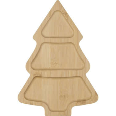 Logotrade liikelahjat mainoslahjat tuotekuva: Bambuinen välipalatarjotin LOUISVILLE