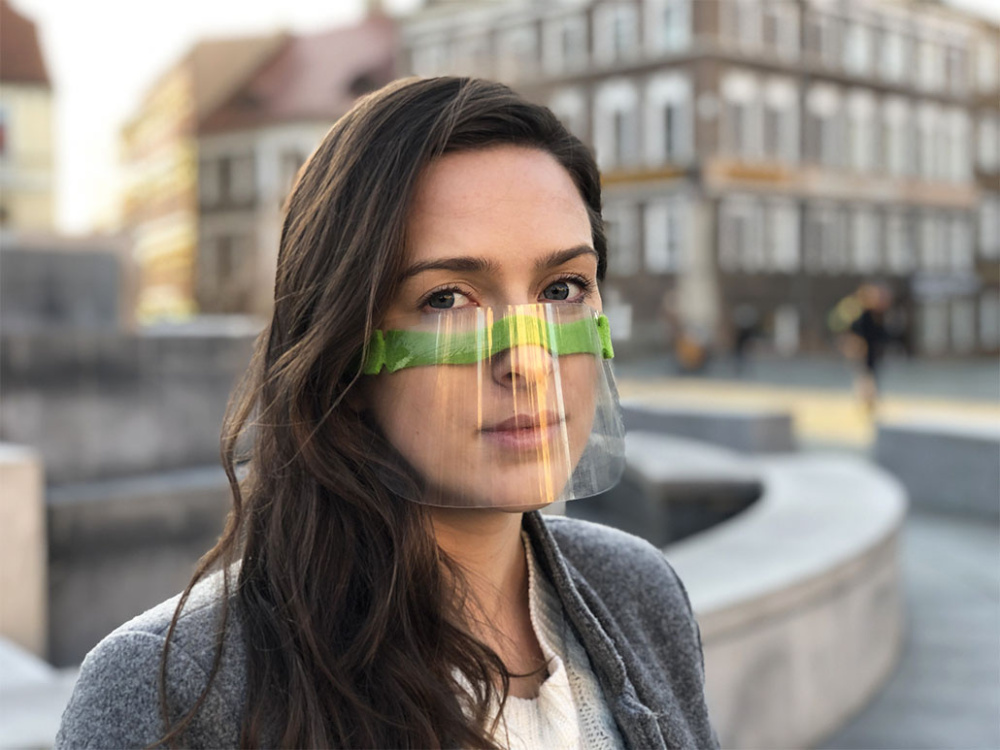Logo trade mainoslahjat tuotekuva: HESTIA kasvosuoja - läpinäkyvä maski suulle ja nenälle 1452162