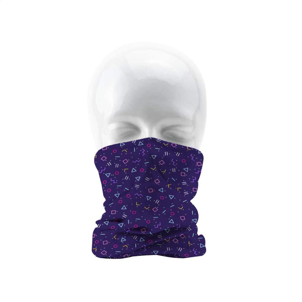 Logo trade liikelahjat mainoslahjat kuva: Monikäyttöinen Bandana RPET -huivi, joka painatus