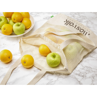 Logotrade liikelahjat kuva: Natura Organic Mesh Shopper (180 g/m²) ostoskassi
