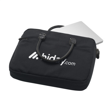 Logotrade liikelahjat mainoslahjat tuotekuva: Denver Recycled Canvas 15,6 tuuman kannettavan tietokoneen laukku