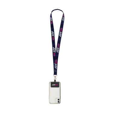 Logo trade mainostuotet tuotekuva: Lanyard Sublimation RPET 2 cm Patch-avainnauhalla