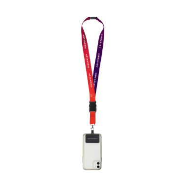Logotrade liikelahjat mainoslahjat tuotekuva: Lanyard Promo Complete Sublimatie RPET 2 cm ja Patch