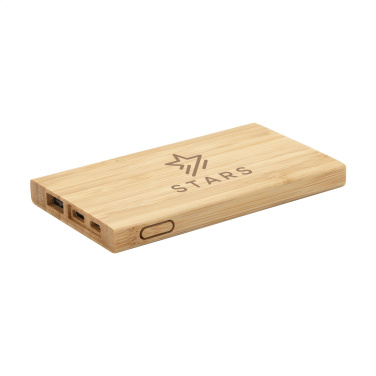 Logo trade mainoslahja kuva: Bamboo 4000 Powerbank ulkoinen laturi
