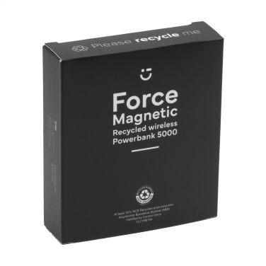 Logo trade mainostuotet tuotekuva: Force Magnetic RCS kierrätetty langaton Powerbank 5000