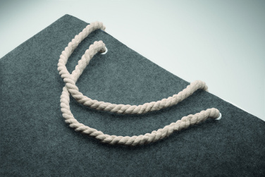 Logo trade mainoslahja ja liikelahja tuotekuva: RPET-huopainen rantalaukku