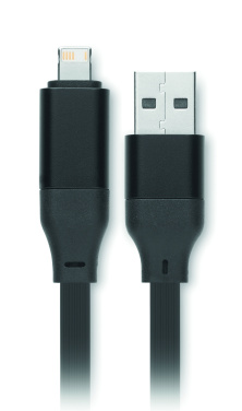 Logo trade liikelahjat tuotekuva: 60 W kaapeli-avaimenperä kierrätettyä ABS-muovia