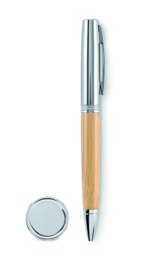 Logotrade liikelahjat mainoslahjat tuotekuva: Metallikierre kuulakynä putkessa