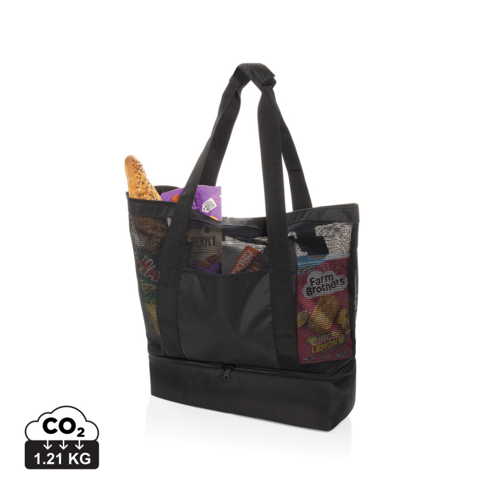 Logo trade mainoslahjat tuotekuva: Iqlo Aware™ RPET 2-in-1 tote kylmälaukku