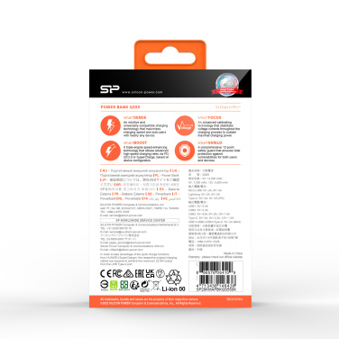 Logo trade liikelahjat mainoslahjat kuva: POWER BANK SILICON POWER QP55 10000 MAH