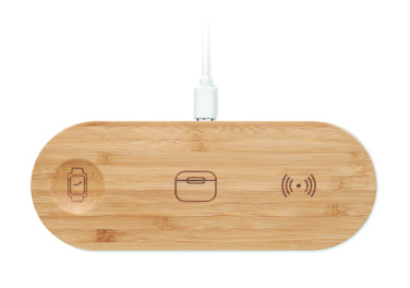 Logotrade mainoslahja tuotekuva: 3 in 1 15W langaton laturi