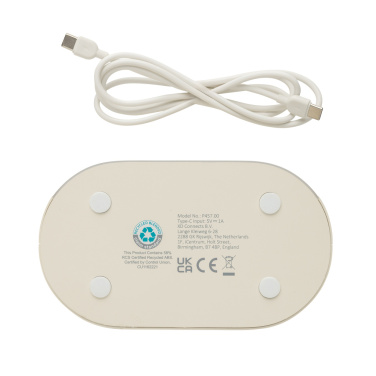 Logo trade liikelahjat mainoslahjat kuva: LumaRise RCS -herätyskello, valkoinen kohina, kierrätysmuovi