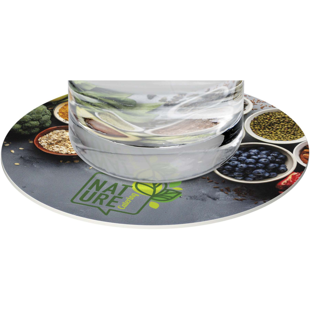 Logotrade mainostuote tuotekuva: Lumin pyöreä lasinalunen