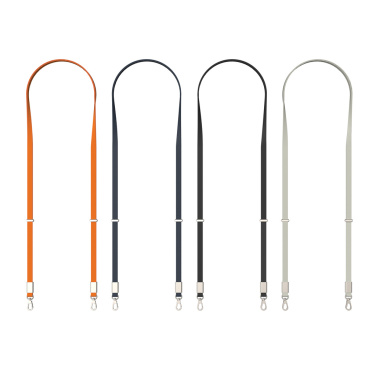 Logo trade liikelahjat mainoslahjat kuva: Nivo RCS-kierrätetty PET crossbody-kaulanauha