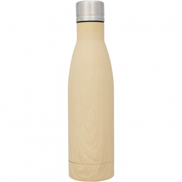 Logotrade dovana nuotrauka: Vasa 500 ml medinės išvaizdos varinis vakuuminis butelis