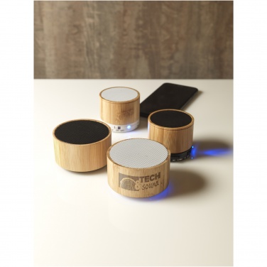 Logotrade firminės dovanos nuotrauka: „Cosmos“ bambuko „Bluetooth®“ garsiakalbis