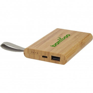 Logotrade reklaminiai produktai nuotrauka: Tulda 5000 mAh bambuko maitinimo blokas
