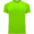 Bahreino sportiniai marškinėliai trumpomis rankovėmis, Fluor Green