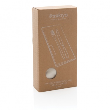 Logotrade firminės dovanos nuotrauka: Ukiyo Aware™ 180gr medvilninės stalo servetėlės 4vnt rinkinys