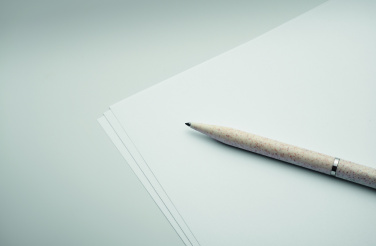 Logotrade dovana nuotrauka: Kviečių šiaudų/ABS sukimo rašiklio rinkinys