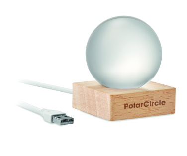 Logotrade verslo dovanos nuotrauka: LED stiklinis rutulys