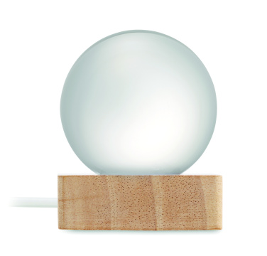 Logotrade dovana nuotrauka: LED stiklinis rutulys