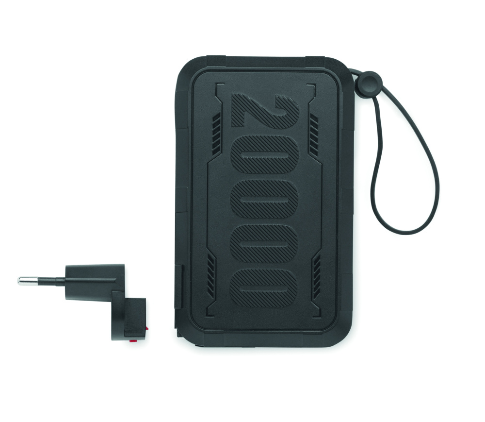 Logotrade reklaminiai produktai nuotrauka: 20000 mAh išorinė baterija, pagaminta iš ABS plastiko