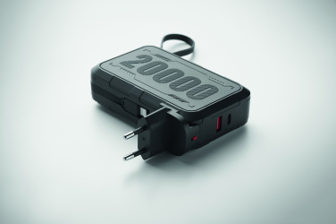 Logotrade dovana nuotrauka: 20000 mAh išorinė baterija, pagaminta iš ABS plastiko