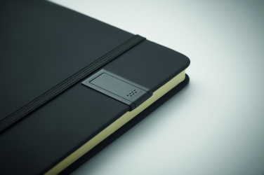Logotrade dovana nuotrauka: A5 dydžio užrašų knygelė su integruotu USB