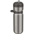 Mepal Twist 600 ml izoliuotas sportinis butelis, Vientisa juoda