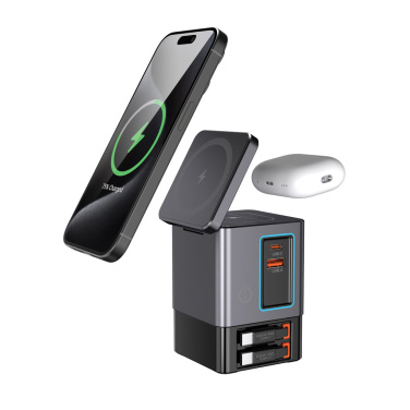 Logotrade reklaminės dovanos nuotrauka: „Urban Vitamin Sacramento“ 105 W GAN įkroviklis + ištraukiami laidai