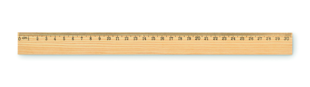 Logotrade dovana nuotrauka: Medinė liniuotė 30 cm