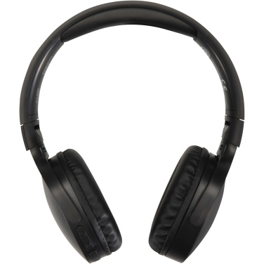 Logotrade reklaminiai produktai nuotrauka: „Ancha“ perdirbto plastiko belaidės „Bluetooth®“ ausinės, uždengiančios ausis