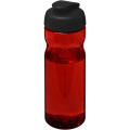 H2O Active® Eco Base 650 ml sportinis buteliukas su atverčiamu dangteliu, Raudona / Juoda