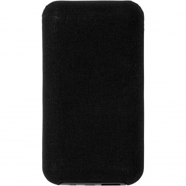 Logotrade biznesa dāvanas foto: Nākotnes 6000 mAh bambusa/auduma bezvadu barošanas banka