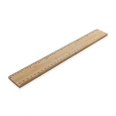 Logotrade ziemassvētku dāvanas foto: Timberson īpaši biezs 30 cm abpusējs bambusa lineāls