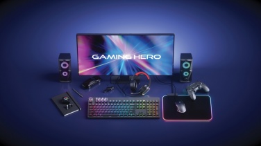 Logotrade korporatīvās dāvanas foto: RGB spēļu peles paliktnis