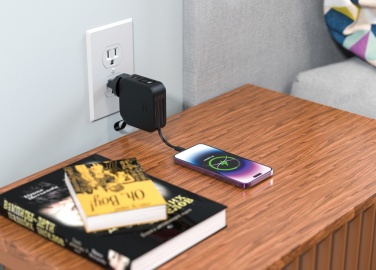 Logotrade korporatīvās dāvanas foto: Urban Vitamin Saratoga 5 in 1 universāls lādētājs