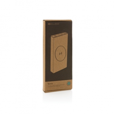 Logotrade logo dāvanas foto: Terra RCS pārstrādāta 18W alumīnija 10000 powerbank 10W