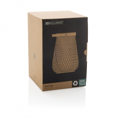 Logotrade Ideja dāvanas foto: Aurora RCS pārstrādāta plastmasas USB atkārtoti uzlādējama galda lampa