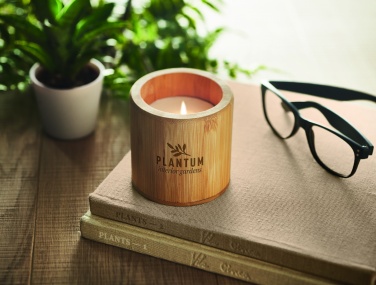 Logotrade ziemassvētku dāvanas foto: Augu bāzes vaska svece 160 gr