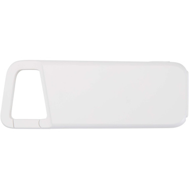 Logotrade dāvanas foto: Alkes 5000 mAh 12W ūdensizturīgs pārnēsājamais akumulators no pārstrādātas plastmasas ar karabīni