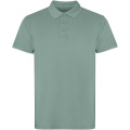 Kobeina īsroku unisex polo krekls, Tumši zaļa
