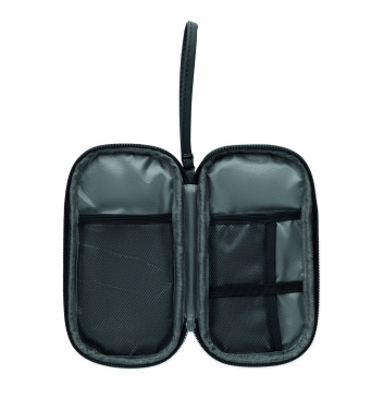 Logotrade logo dāvanas foto: Tehnoloģiju organizatora maciņš 600D RPET